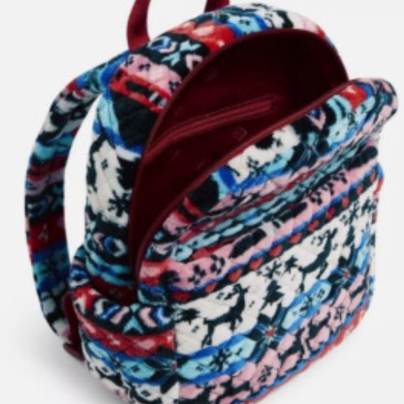 NWT VERA BRADLEY nordic stripe fleece Colorful Patterned Backpack